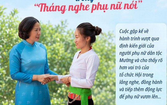 Cuộc gặp ấm tình trong "Tháng nghe phụ nữ nói"