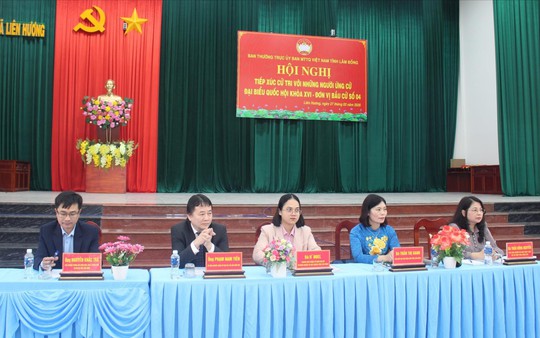 Lâm Đồng: Cử tri đánh giá cao chương trình hành động của các ứng cử viên đại biểu Quốc hội