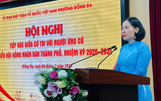 Ứng cử viên đại biểu HĐND TP Hà Nội cam kết thúc đẩy chính sách cho phụ nữ