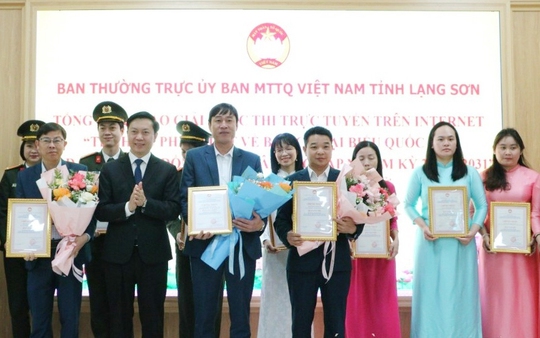 Lạng Sơn: Hơn 114.600 lượt thi tìm hiểu về bầu cử đại biểu Quốc hội và HĐND các cấp