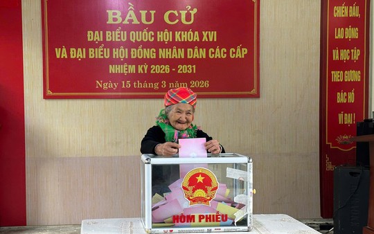 Lào Cai có 173 cử tri từ 100 tuổi trở lên tham gia bầu cử