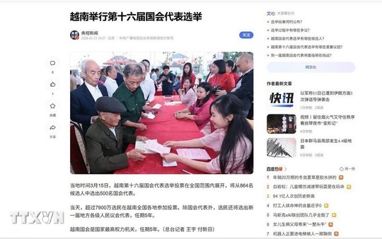 Truyền thông quốc tế ấn tượng với "Ngày hội non sông" của Việt Nam