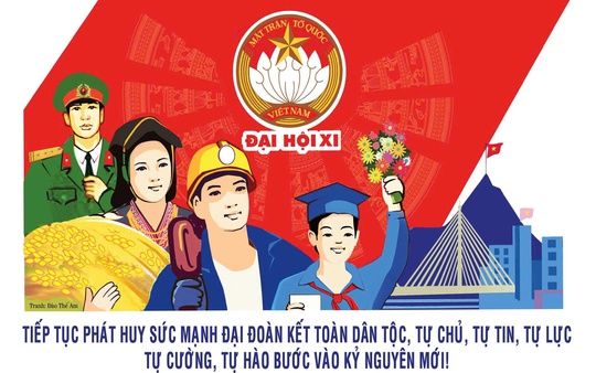 Hơn 1.300 đại biểu dự Đại hội toàn quốc Mặt trận Tổ quốc Việt Nam lần thứ XI