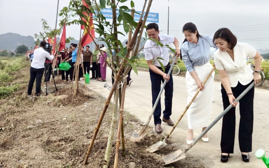 Ninh Bình: Khánh thành "Đường cây Phụ nữ" chào mừng Đại hội