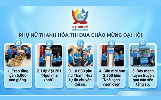 Thanh Hóa: Đa dạng công trình, phần việc chào mừng Đại hội Phụ nữ toàn quốc XIV