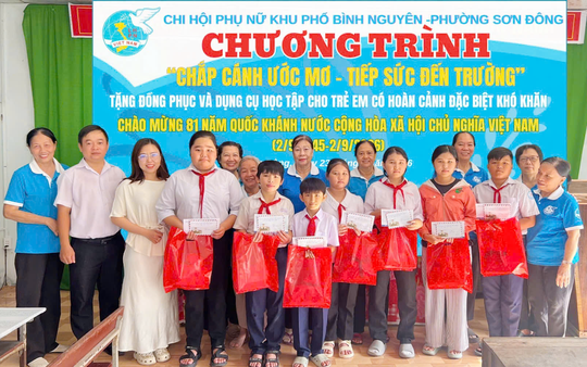 Hội LHPN tỉnh Vĩnh Long huy động gần 600 triệu đồng chăm lo cho học sinh hiếu học
