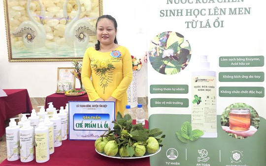 Biến lá ổi thành nước rửa chén và thực phẩm