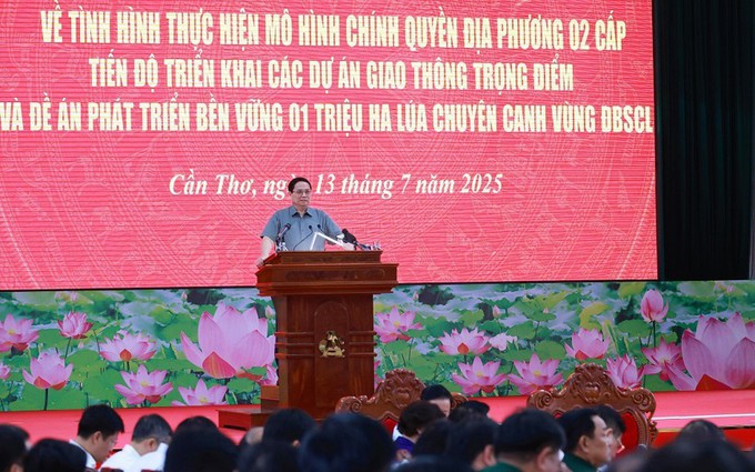Thủ tướng làm việc với lãnh đạo các tỉnh, thành phố Đồng bằng sông Cửu Long