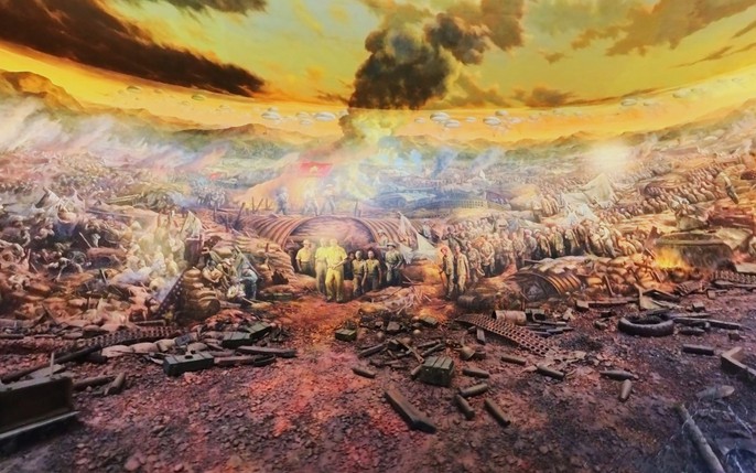 Tranh sơn dầu panorama hơn 3.000m2 về chiến dịch Điện Biên Phủ 