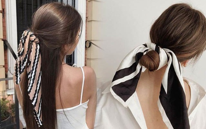 Biến tấu 4 kiểu tóc phong cách Hàn Quốc bằng khăn lụa  Báo Phụ Nữ Việt Nam