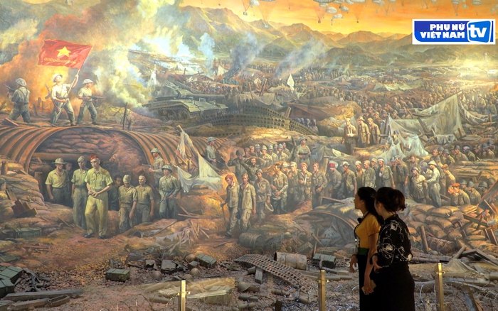 Khám phá bức tranh panorama tái hiện Chiến thắng lịch sử Điện Biên Phủ